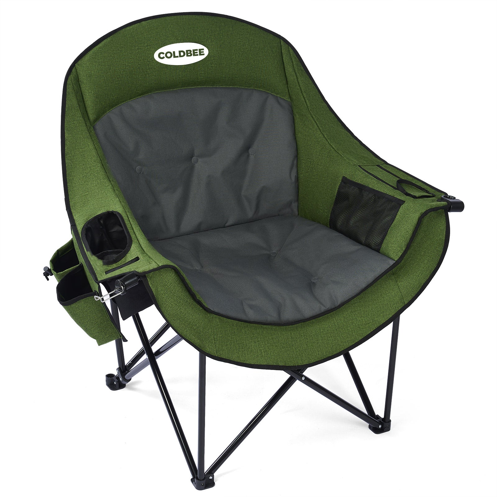 Oversized Camping Chairs, Heavy Duty Padded, Thick Headrest