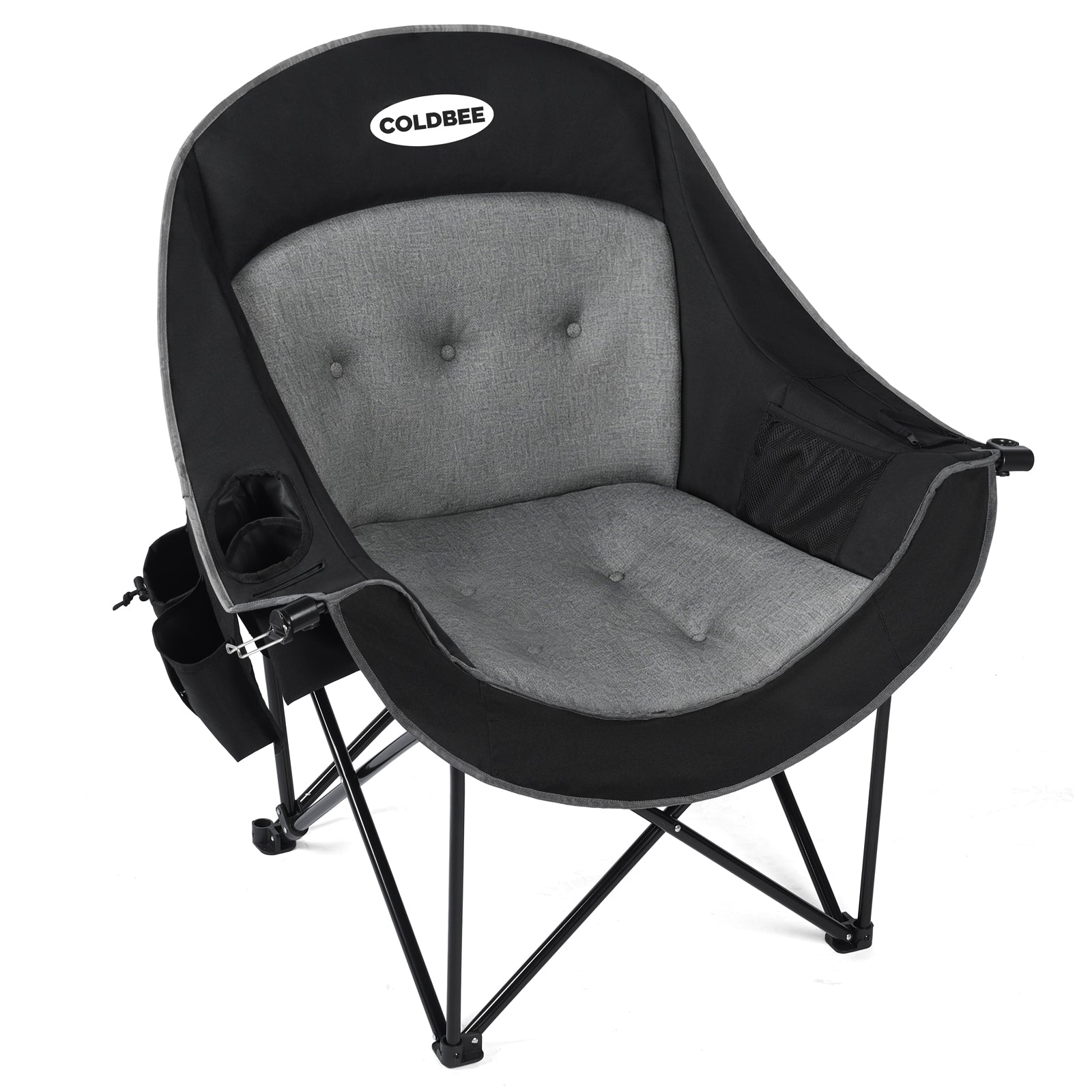 Oversized Camping Chairs, Heavy Duty Padded, Thick Headrest