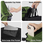 Oversized Camping Chairs, Heavy Duty Padded, Thick Headrest